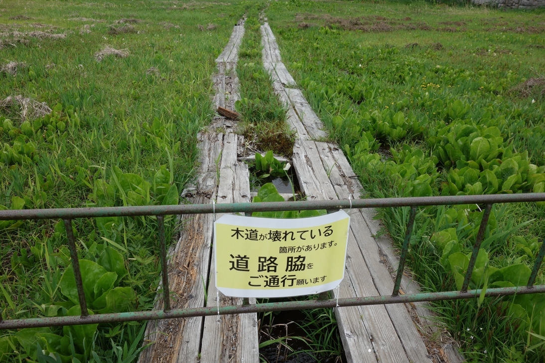 せせらぎコースの通行規制の案内